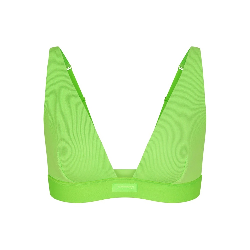 SKIMS Neon Green Bra